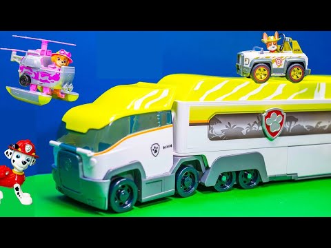 Exploring the Paw Patrol Jungle Patroller with Tracker Toys