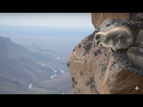 Baby Chick Jumps Off Cliff | 400 Feet High Jump