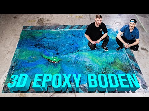 Geniale 3D Epoxidharz Bodenbeschichtung | Epoxy Floor Design | Dannys SCHRAMMWERK