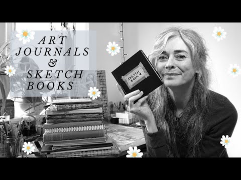 ART JOURNALS, SKETCHBOOKS & PLANNERS - How I fill my journals & flip through my mixed media journals