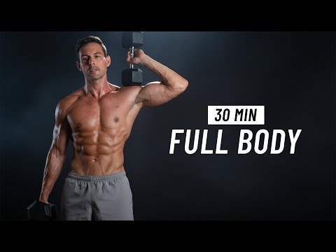 30 Min Full Body Dumbbell Workout – Tone & Strengthen at Home