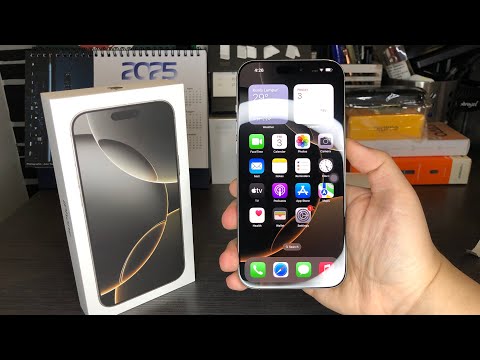 Apple iPhone 16 Pro Max Unboxing + First Boot Up (Natural Titanium)