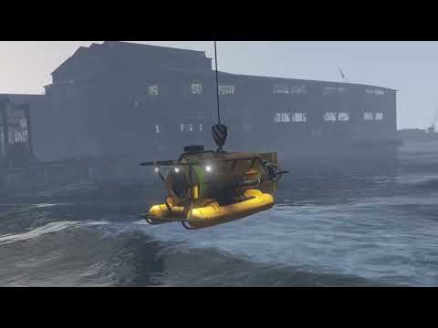 Grand Theft Auto 5 . Full video of taking the Submarine