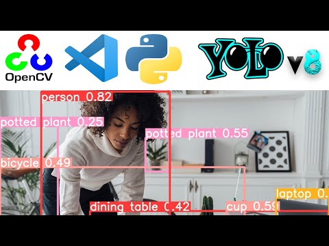 YOLOv8 in python environment for object detection | VSCode | OpenCV implementation of YOLO