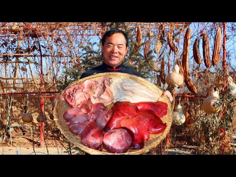 Ultimate Pork Offal Feast: Intestines, Liver, Heart, Kidney and Stomach on the Teppan!