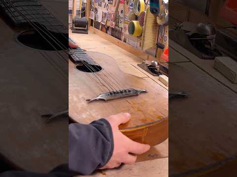 100 year old Acoustic guitar restoration