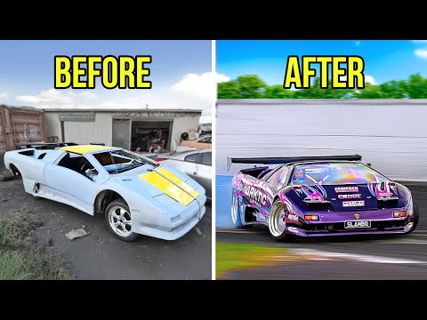 FULL BUILD - BUILDING A FAKE LAMBORGHINI DRIFT CAR