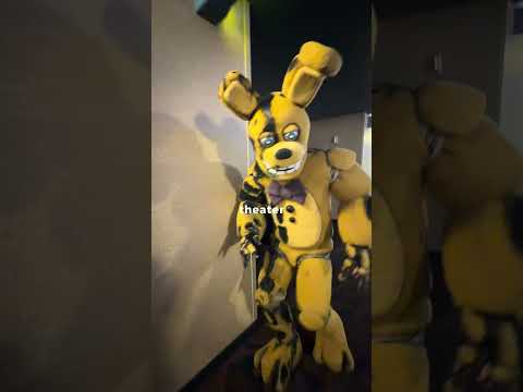 Sneaking into the movies as Faz Bear..😳 #fnaf #fivenightsatfreddys2