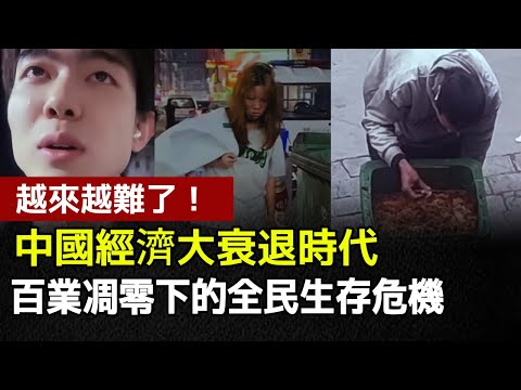 【中國經濟崩潰】虛假繁榮背後的真相：失業浪潮席捲，普通人如何求生？#中國崩潰