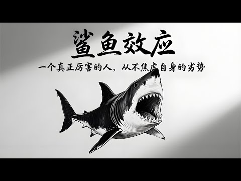 🦈 心理学上有个词叫：鲨鱼效应｜一个真正厉害的人，从不焦虑自身的劣势
