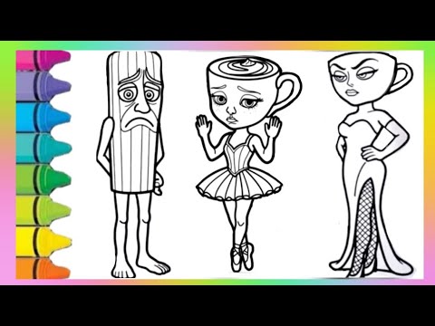 How to draw Ballerina Cappuccina and sperssona signora and Tung Tung Tung Sahur