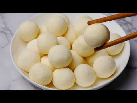 3 Ingredients | Coconut Milk Balls Dessert in 5 Minutes