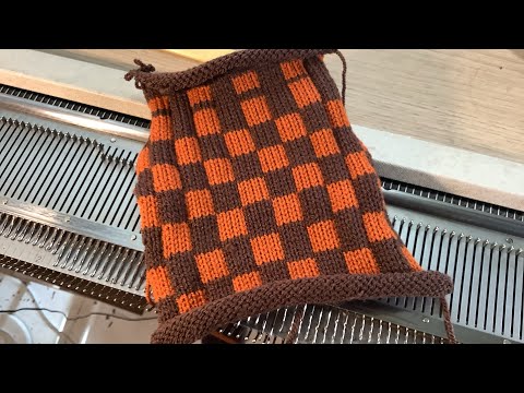 Knitmaster Mod 100 - The creation of Colour boards and making samples for Hallowe’en themes.