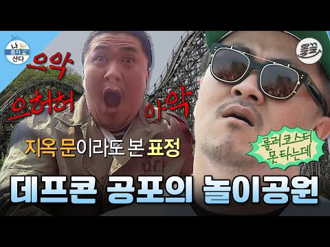 [나혼자산다] 으아아악😱 롤러코스터로 지옥 맛보고 회전목마로 힐링하는 데프콘 & 이성재 놀이공원 데이트🎠 MBC130531방송