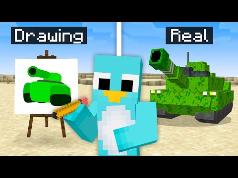Minecraft, But Anything You Draw, You Get...