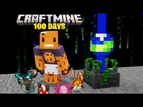 I Survived 100 Days on CRAFTMINE in Minecraft (April Fools Update)