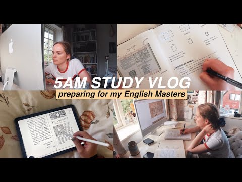 5am Study Vlog: preparing for my masters degree