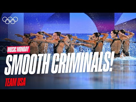 🕴️✨Moonwalking In Water!💧🤩 Team USA 🇺🇸 Artistic Swimming Technical Routine | Music Monday