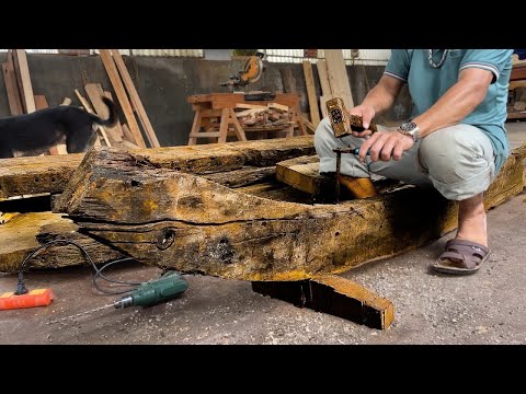 Witness the Magic: Transforming Old Ships into Luxurious Furniture!