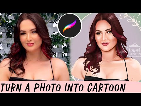 Turn any photo into a CARTOON ♡ 2025 Procreate tutorial