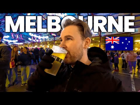 Melbourne at Night π¦πΊ CRAZY Queen Victoria Market (Australia)