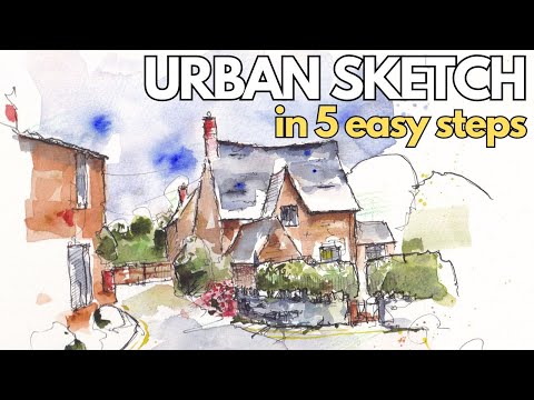 Urban Sketching the Cotswolds - In just five steps