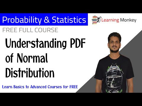 Understanding PDF of Normal Distribution || Lesson 65 || Probability & Statistics || Learning Monkey