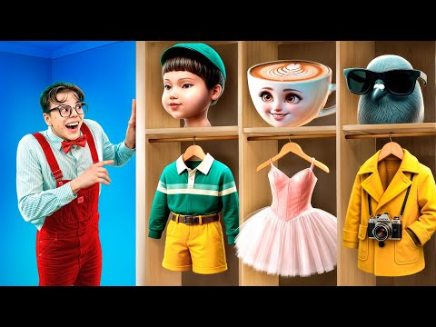 من نيرد لعروسة سكويد جيم العملاقة! يونج-هي وتشول-سو! إزاي تبقي عروسة سكويد جيم!