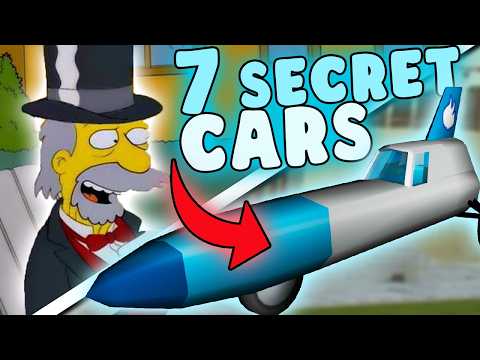 Every SECRET CAR EXPLAINED from The Simpsons Hit and Run