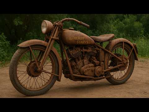 Um homem restaura uma motocicleta Kawasaki Ninja Sport do início ao fim