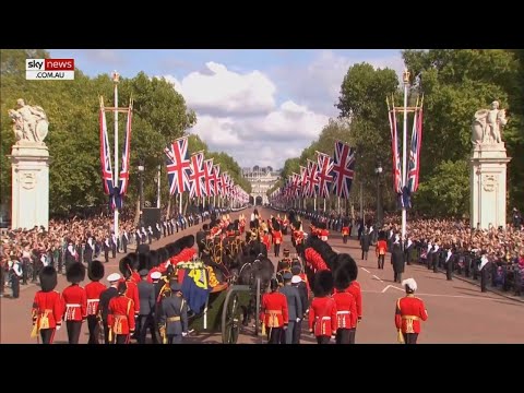 WATCH: The Queen’s coffin leaves Buckingham Palace