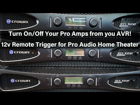12v Remote Trigger for Crown XLS Pro Amps (1002, 1502, 2002, 2502) - Home Theater Integration