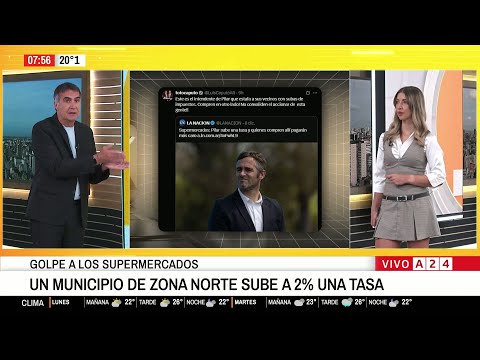 💸 GOLPE A SUPERMERCADOS DE ZONA NORTE: UN MUNICIPIO SUBE A 2% UNA TASA