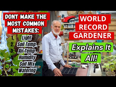 Seed Starting Masterclass! Common Mistakes Explained By World Record Gardener! Tutorial