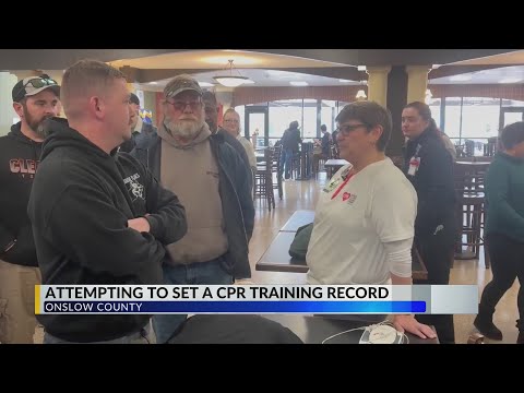 CPR training in Onslow has hundreds show up to participate