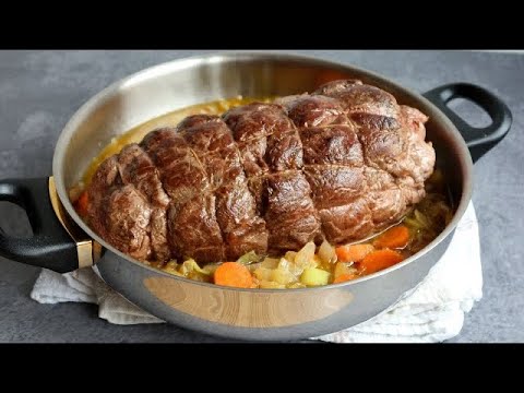 Falso solomillo de TERNERA EN SALSA CON una GUARNICIÓN muy original. #LaChampionsDeLaComidaCasera