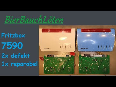 Fritzbox 7590  2x defekt  1x reparabel