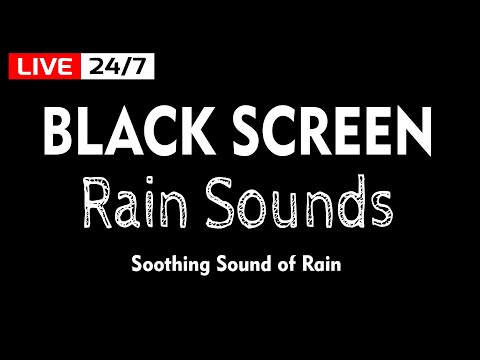 Rain Sounds for Sleep. Say Goodbye to Insomnia with Black Screen Rain Sounds