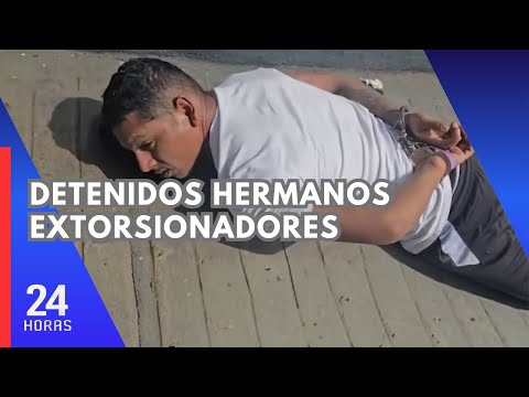 Policía detiene a dos hermanos acusados de extorsionar a colectiveros en Javier Prado