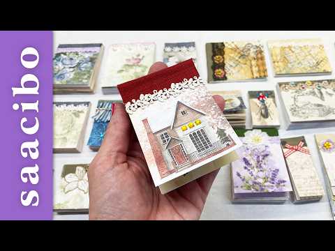 Turn Your Scraps Into Mini Image Collection Paper Pads #saacibo