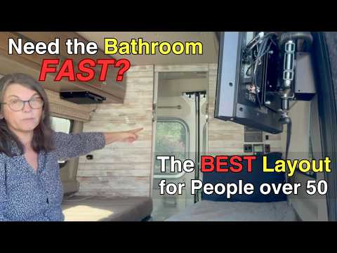 The BEST Bathroom Camper Van Location When You Need to Go FAST | Over 50 with MS