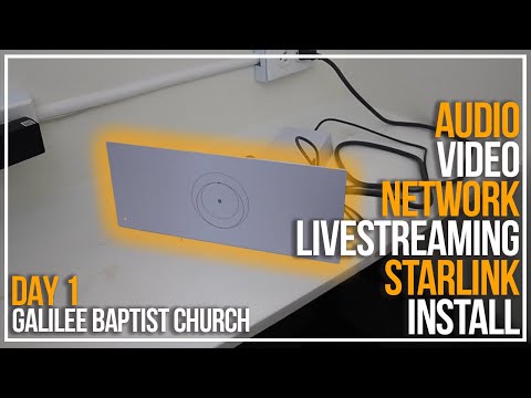 Complete Church Tech Install | Starlink Install | Galilee Missionary Baptist Church