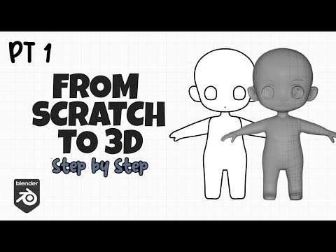 How to Make a Chibi Base Mesh in Blender – Part 1: 3D Modeling from Scratch