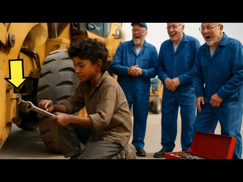 لم يستطع أحد إصلاح الآلة… حتى فاجأ صبي بلا مأوى الجميع