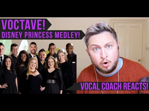 Vocal Coach Reacts! Voctave! Disney Princess Medley!
