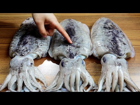 墨魚好吃有秘訣,教你海邊人特色做法,鮮香美味又Q彈,長見識了