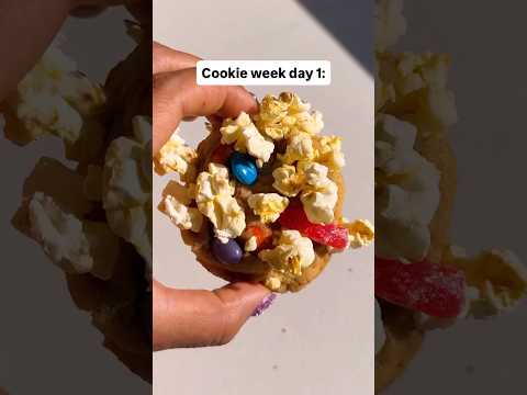 Cookie Week Day 1: Vaughn’s popcorn bucket cookies 🍿