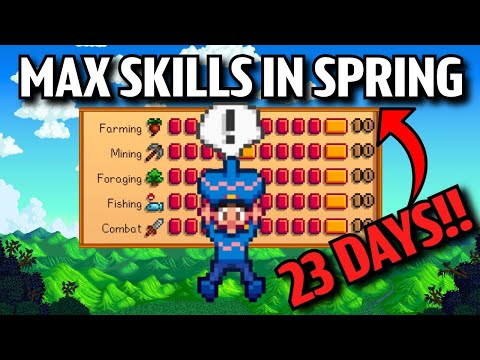 I Maxed EVERY Skill In Stardew Valley In Only 23 Days.