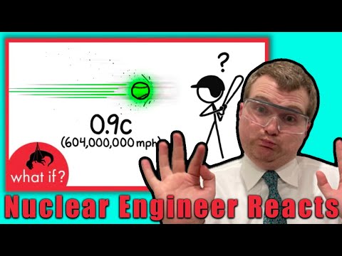 Nuclear Baseball at 90% the Speed of Light? - Nuclear Engineer Reacts to XKCD What If