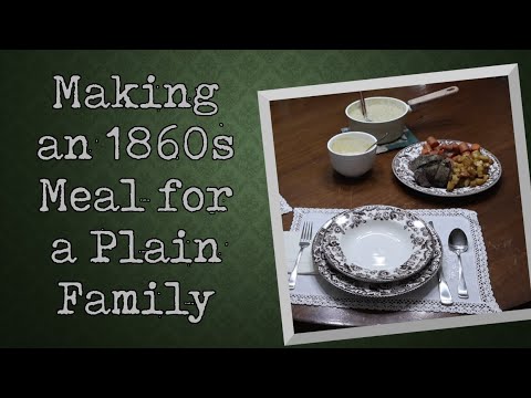 An 1860s Winter Meal Plan for a Plain Family || Bills of Fare for Modern Life